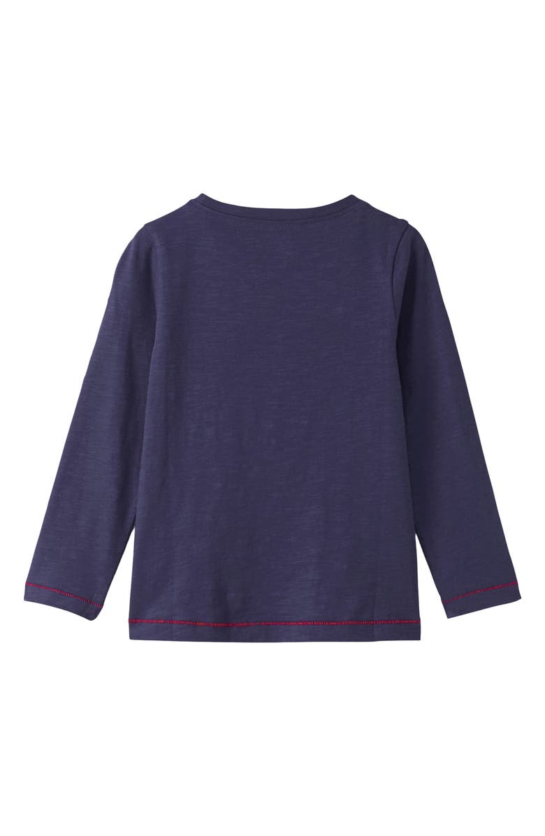 Hatley Kids' Falling Hearts Embroidered T-Shirt, Alternate, color, Patriot Blue