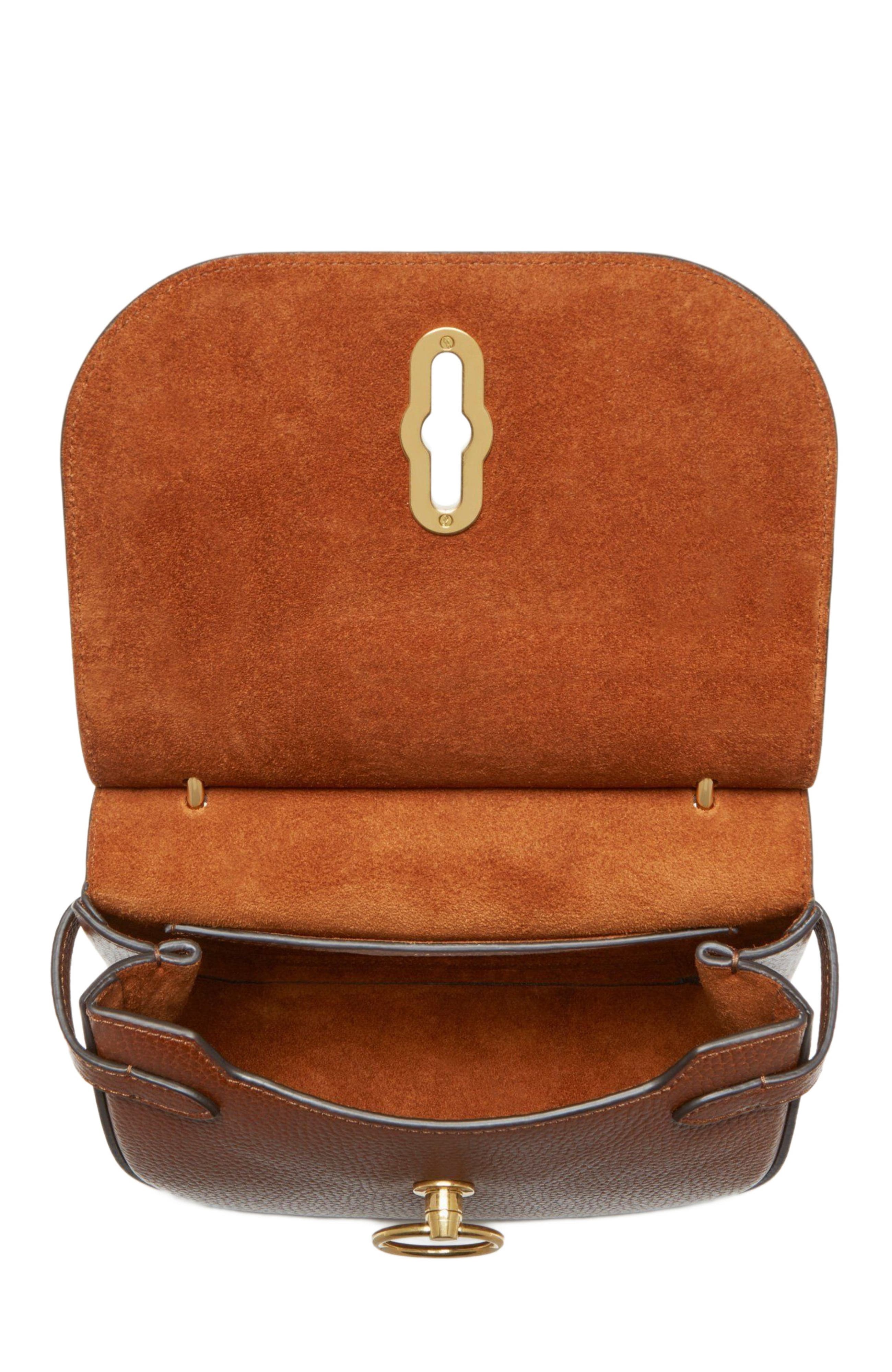 Mulberry Small Amberley Leather Satchel, Alternate, color, Oak