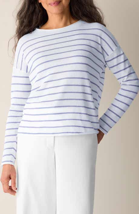 Organic Linen & Organic Cotton Crewneck Sweater