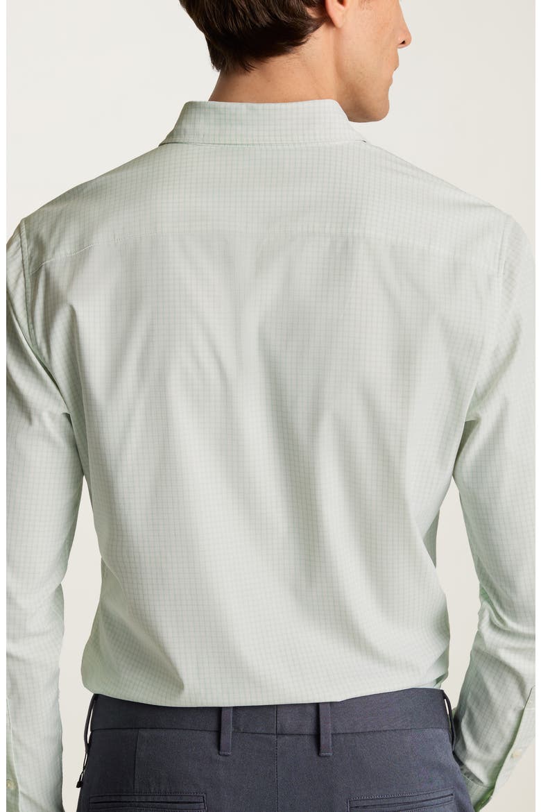 Check Button Down Shirt, Alternate, color, LIGHT GREEN CHECK