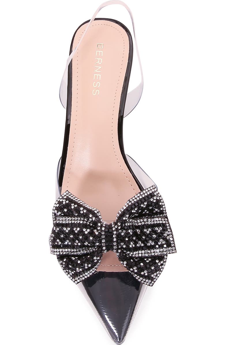 BERNESS Ninetta Clear Kitten Heel Pump, Alternate, color, Black