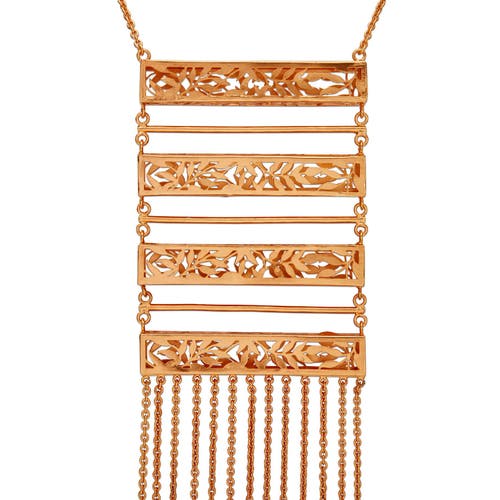 Dhwani Bansal Inaayat Necklace In Antique Gold Plated