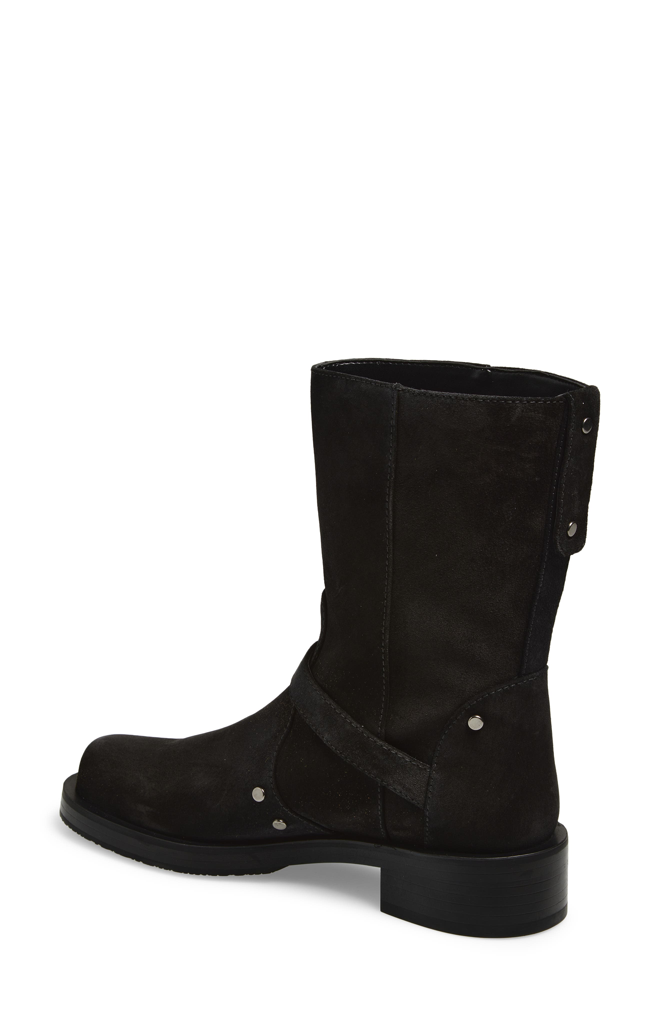 Stuart Weitzman Maverick Bootie, Alternate, color, Black Suede