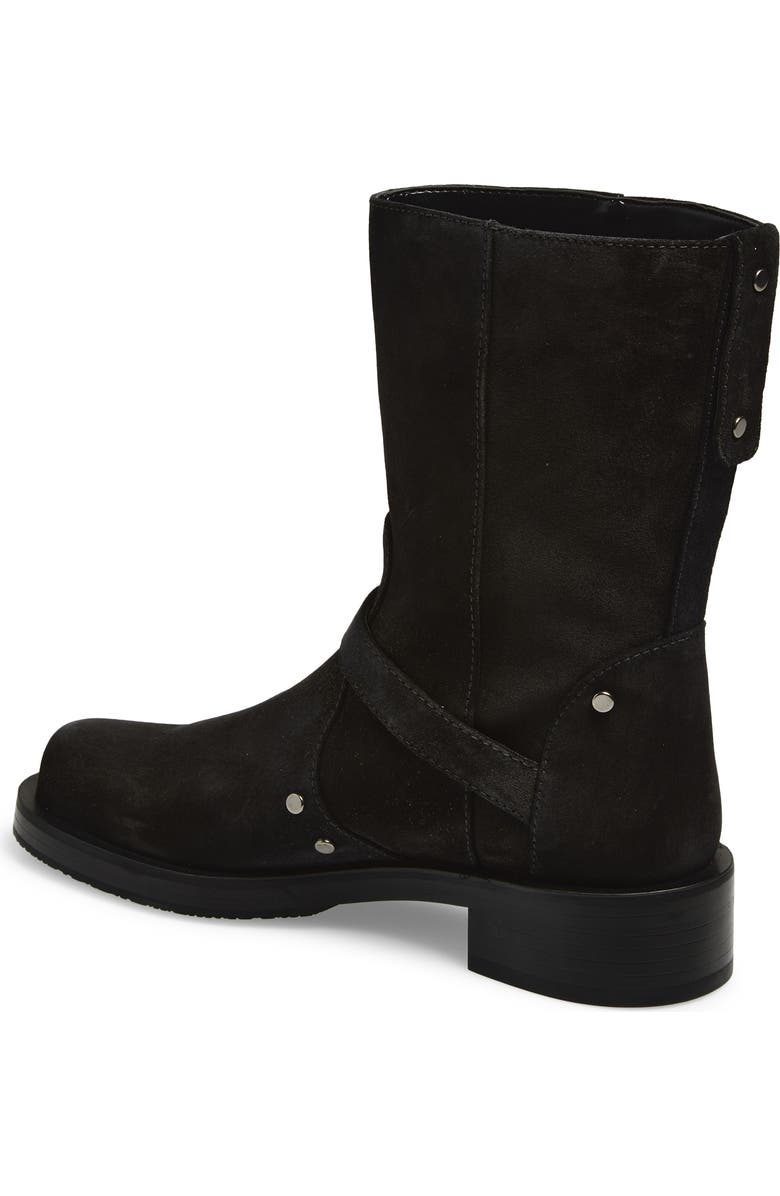 Stuart Weitzman Maverick Bootie, Alternate, color, Black Suede