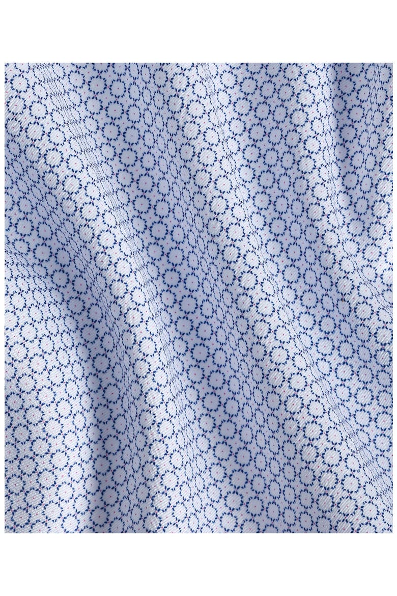 Trim Fit Neat Microprint Cotton Twill Dress Shirt, Alternate, color, NAVY/ BERRY