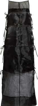 STAUD Chandler Organza Cocktail Dress