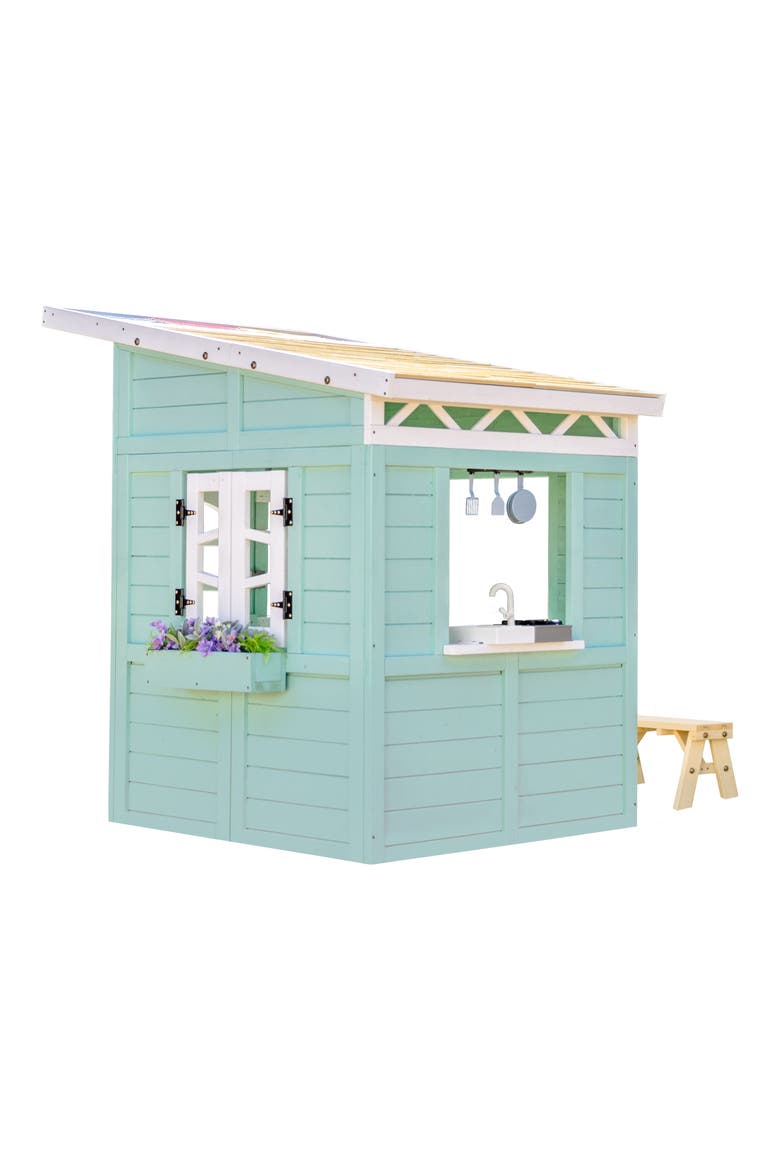 Rainbow Shade Wooden Play House, Alternate, color, MINT