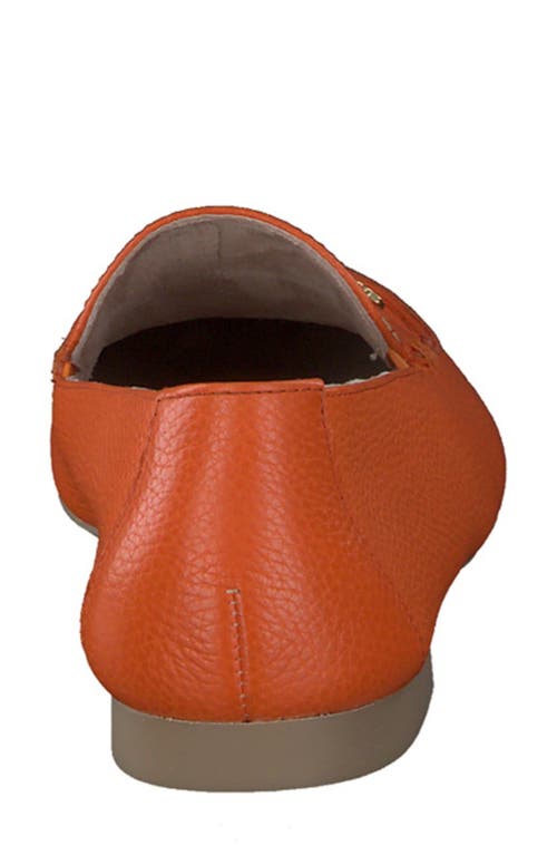 Paul Green Taylor Loafer In Papaya Grained