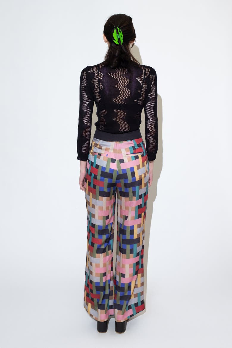 Petra Print Wide Leg Pant, Alternate, color, Weave