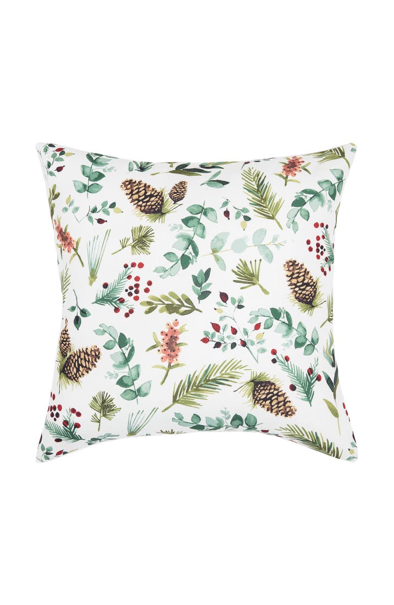 C&F Home Jovie Pinecone Lodge Indoor/Outdoor Accent Pillow, 18" x 18", Main, color, Green
