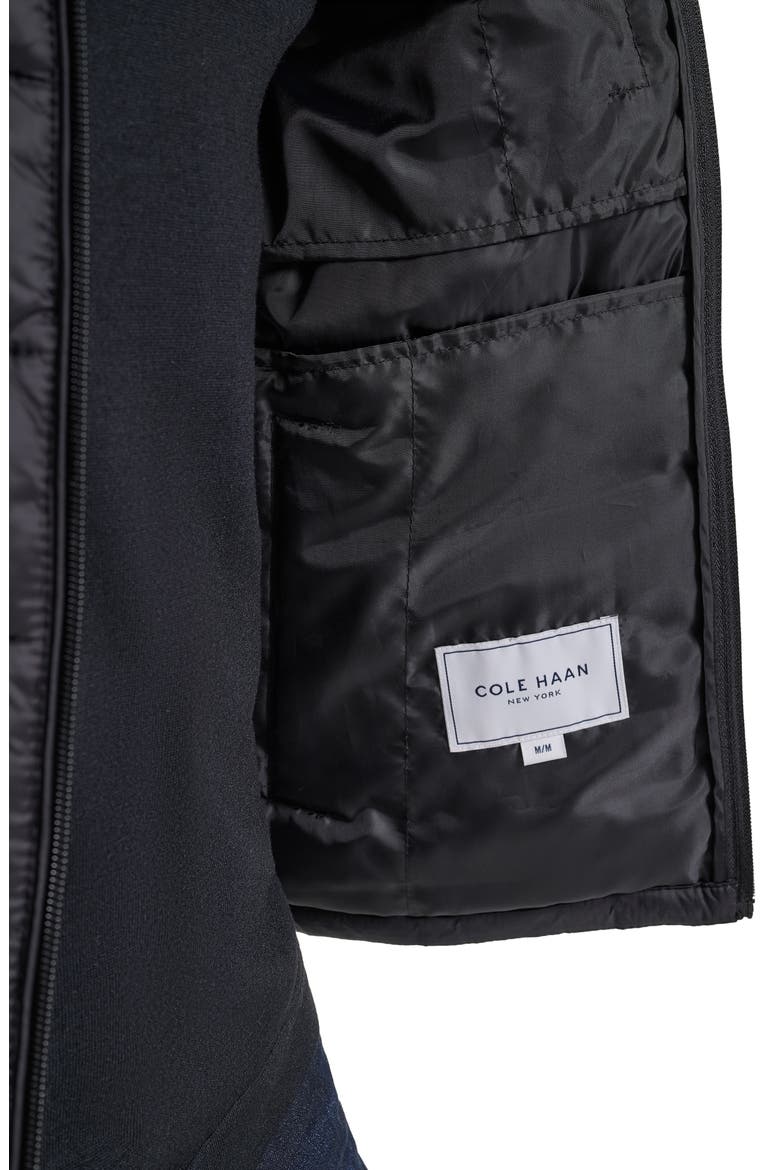 Quilted Zip Front Vest, Alternate, color, BLACK