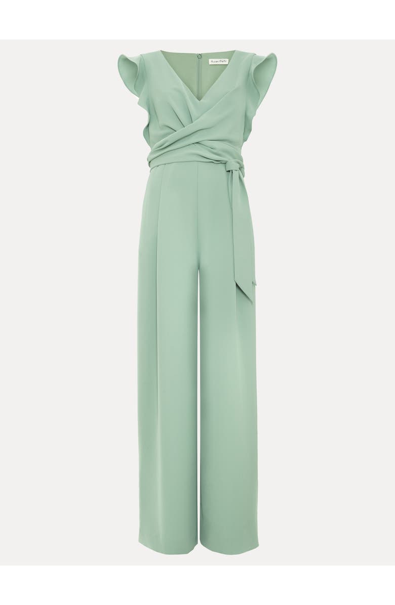 Phase Eight Ayla V-Neck Wide Leg Jumpsuit, Alternate, color, Green