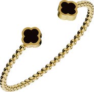 GABI RIELLE Clover Flex Cuff Bracelet
