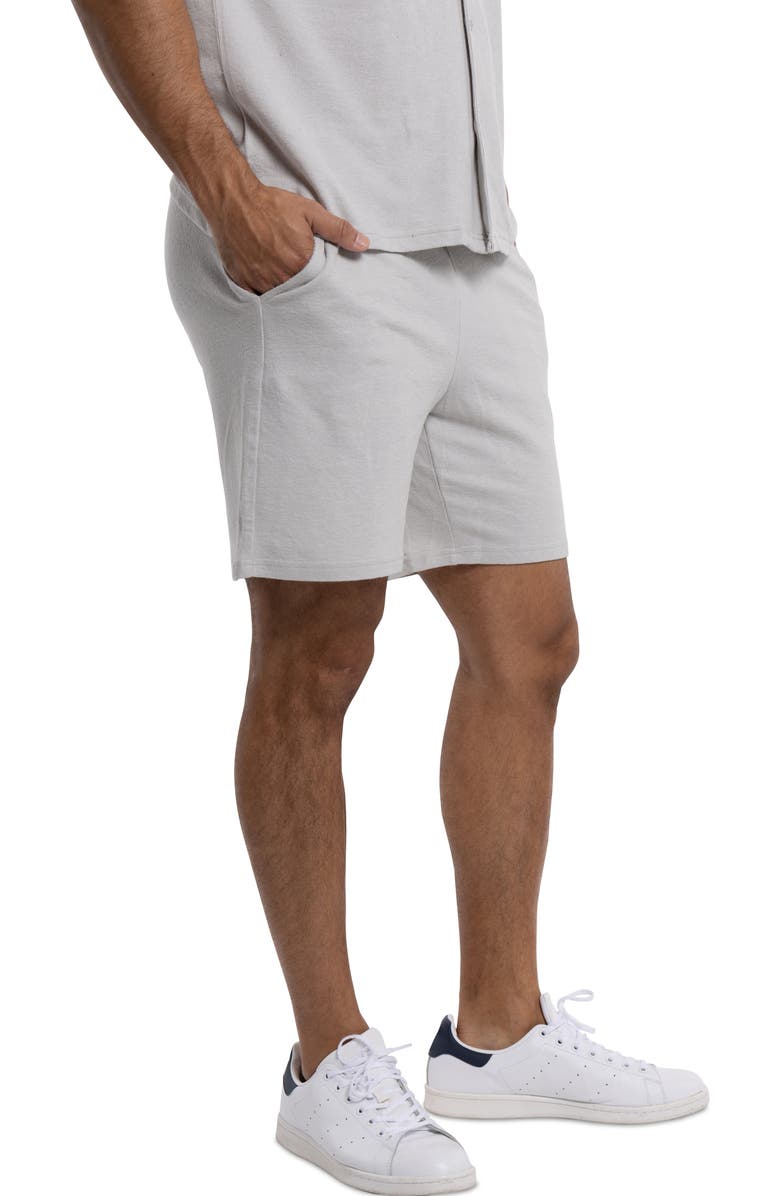 Spring + Mercer Relaxed Drawstring Shorts, Alternate, color, Gray