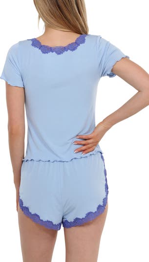 Alice Ruffle Trim Short Pajamas