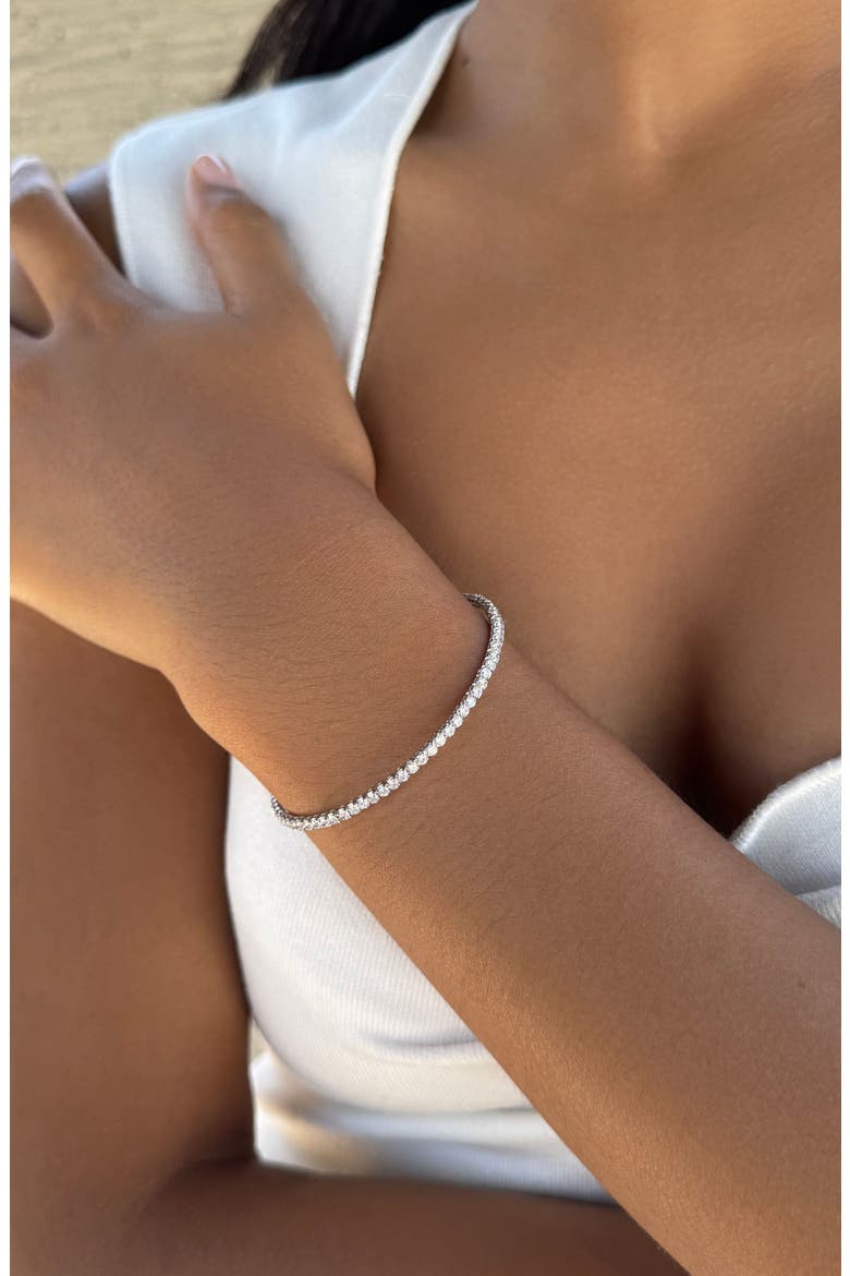 Crystal Coil Wrap Bracelet, Alternate, color, SILVER
