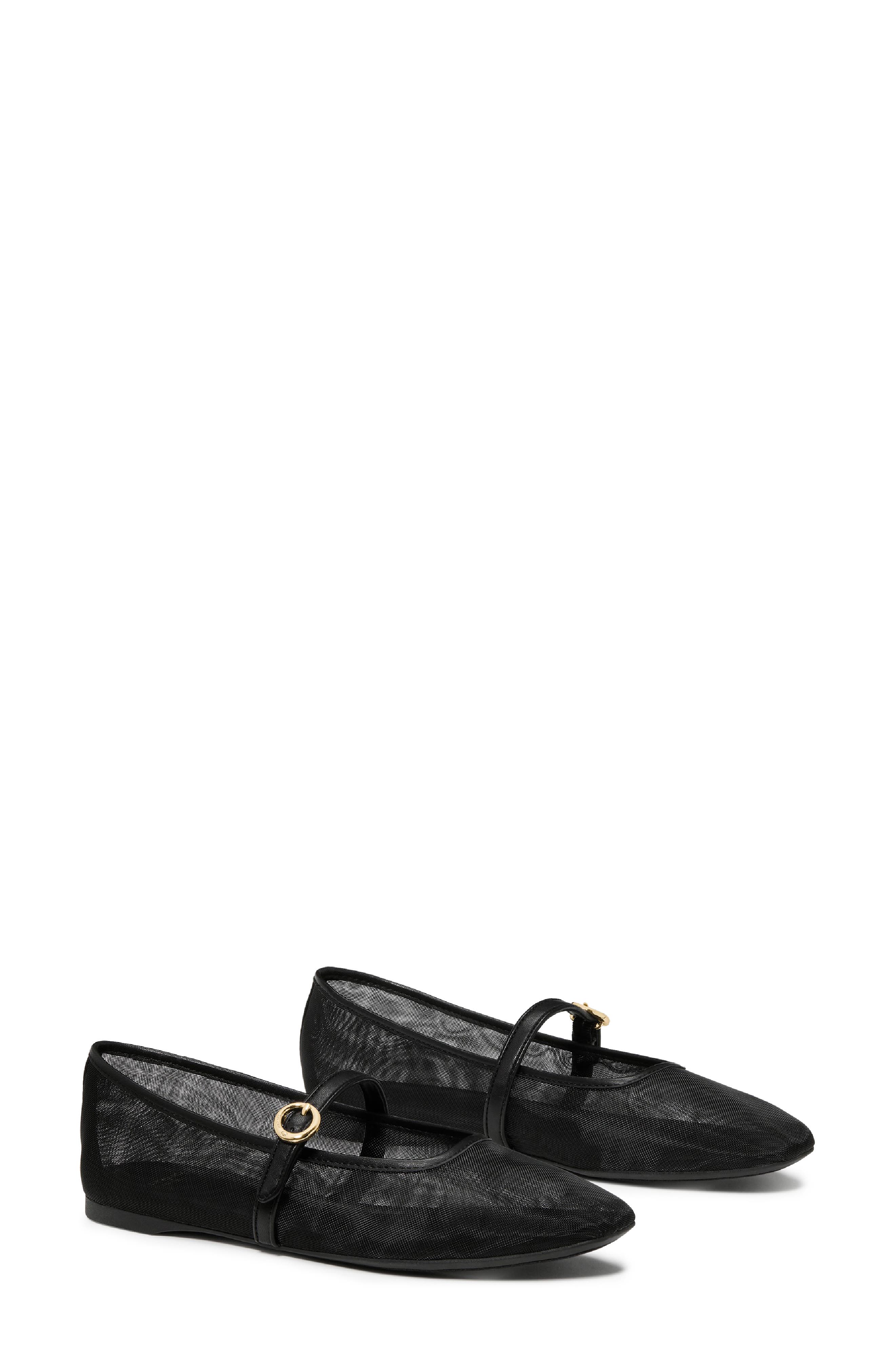 Kate Spade New York halo mary jane flat, Alternate, color, Black