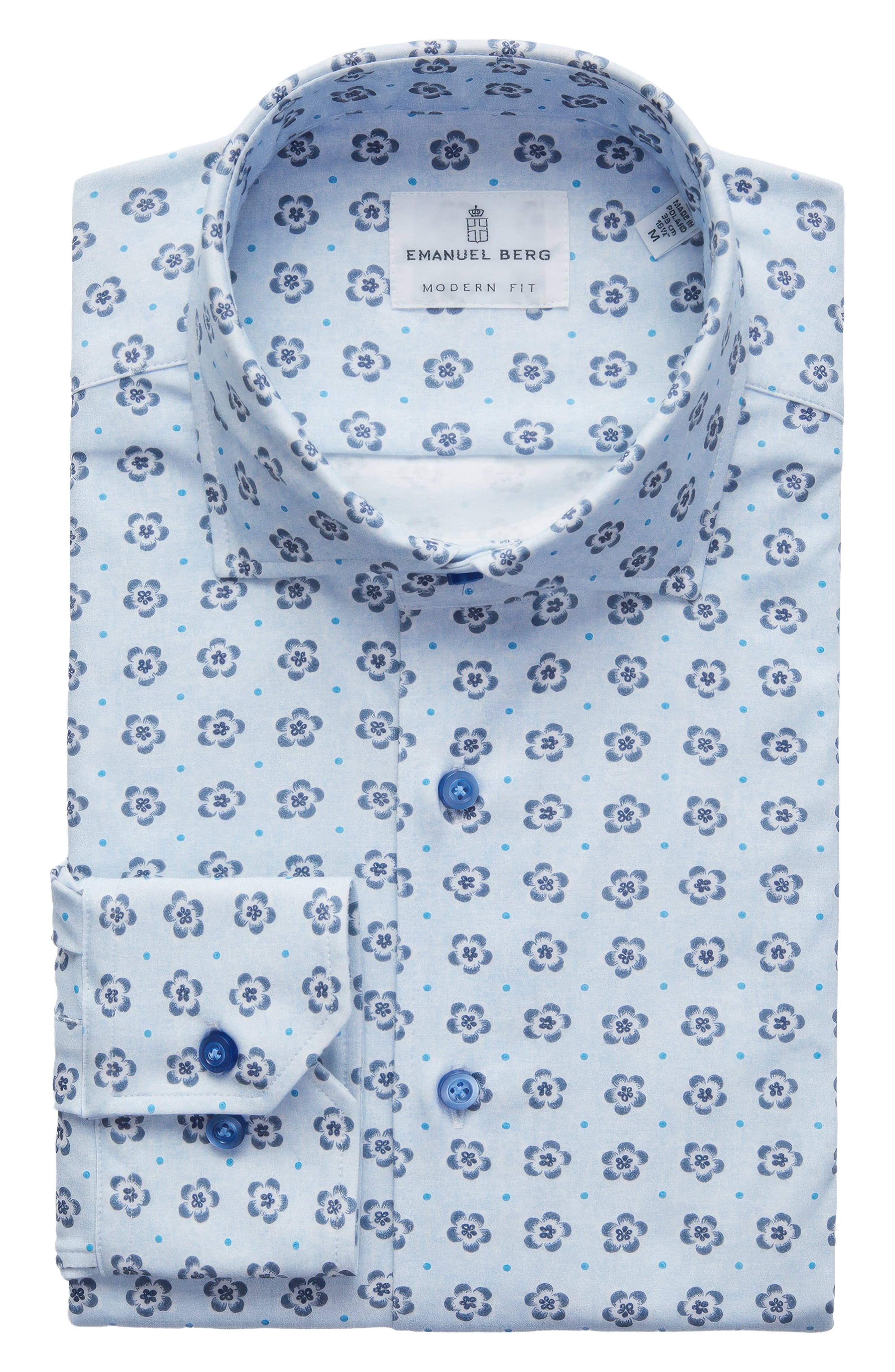 Modern Fit 4 Flex Stretch Knit Button-Up Shirt - image 4