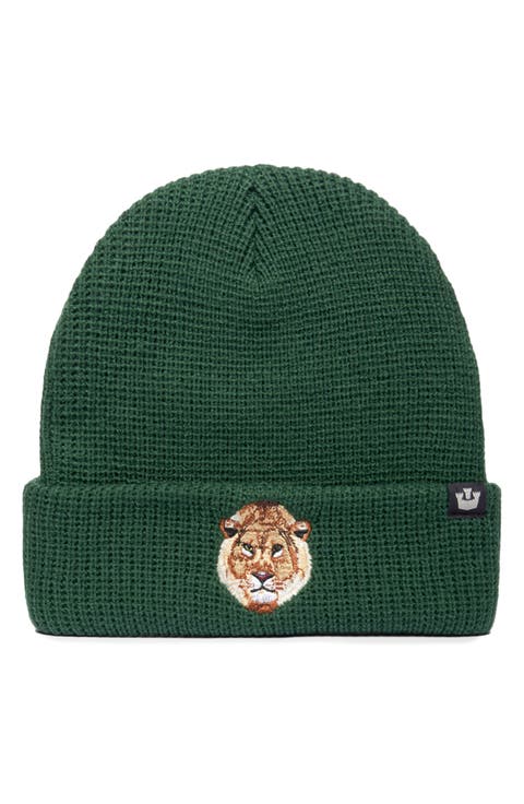 Ribbed Lion Beanie