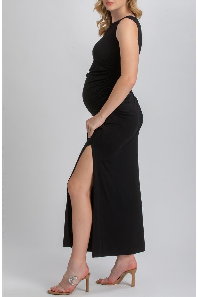 Body-Con Maternity Dress, Alternate, color, BLACK