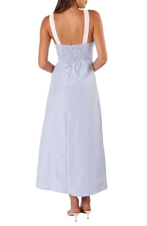 Petal And Pup Petal & Pup Bailee Cutout Maxi Dress In Blue