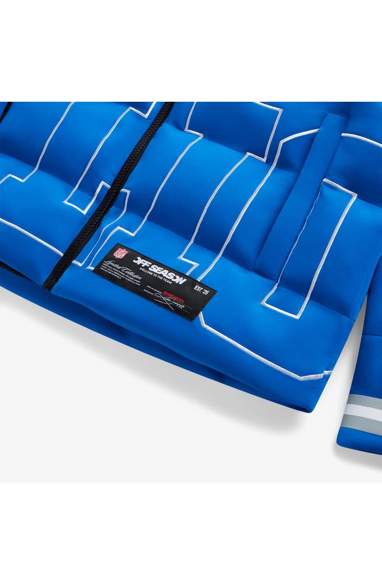 Off Season Unisex Blue Detroit Lions Team Puffer Jacket, Alternate, color, Blue