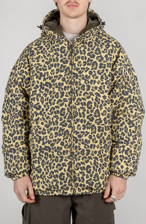 Stan Ray Ultralight Water Repellent Down Jacket In Leopard Camo