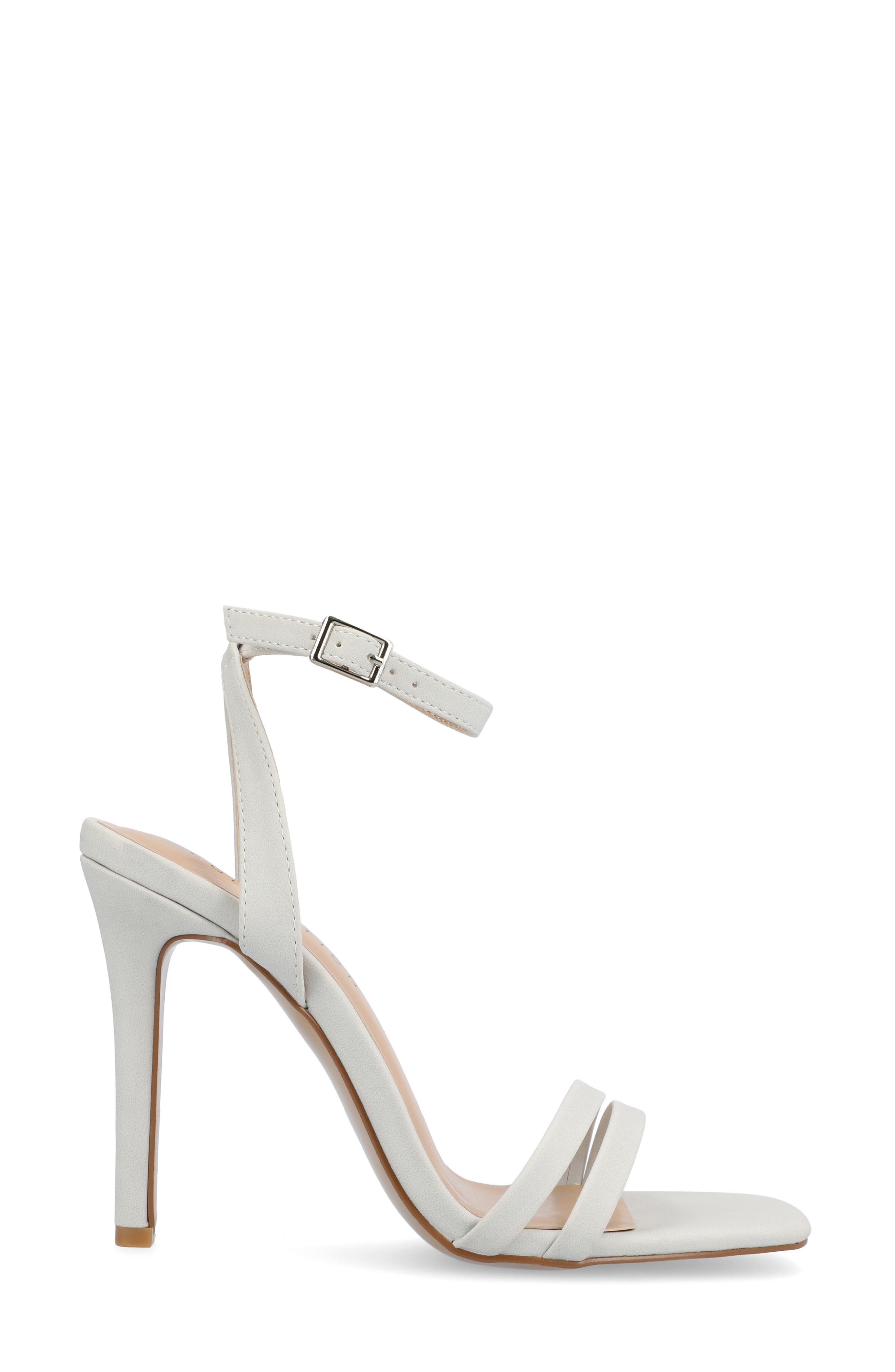 Journee Collection Yevva Ankle Strap Stiletto Sandal, Alternate, color, Grey