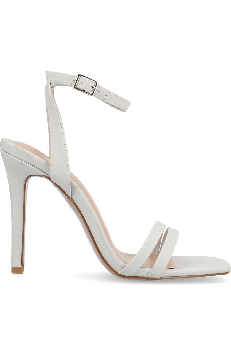 Journee Collection Yevva Ankle Strap Stiletto Sandal, Alternate, color, Grey