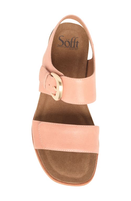 Söfft Peggie Wedge Sandal In Canyon Coral