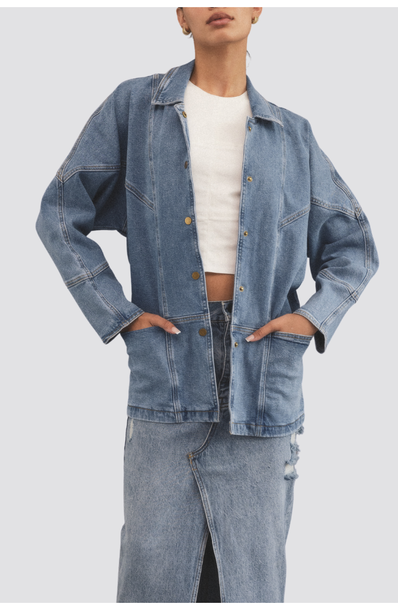 TT Studios Linda Denim Jacket, Main, color, Union Sq.