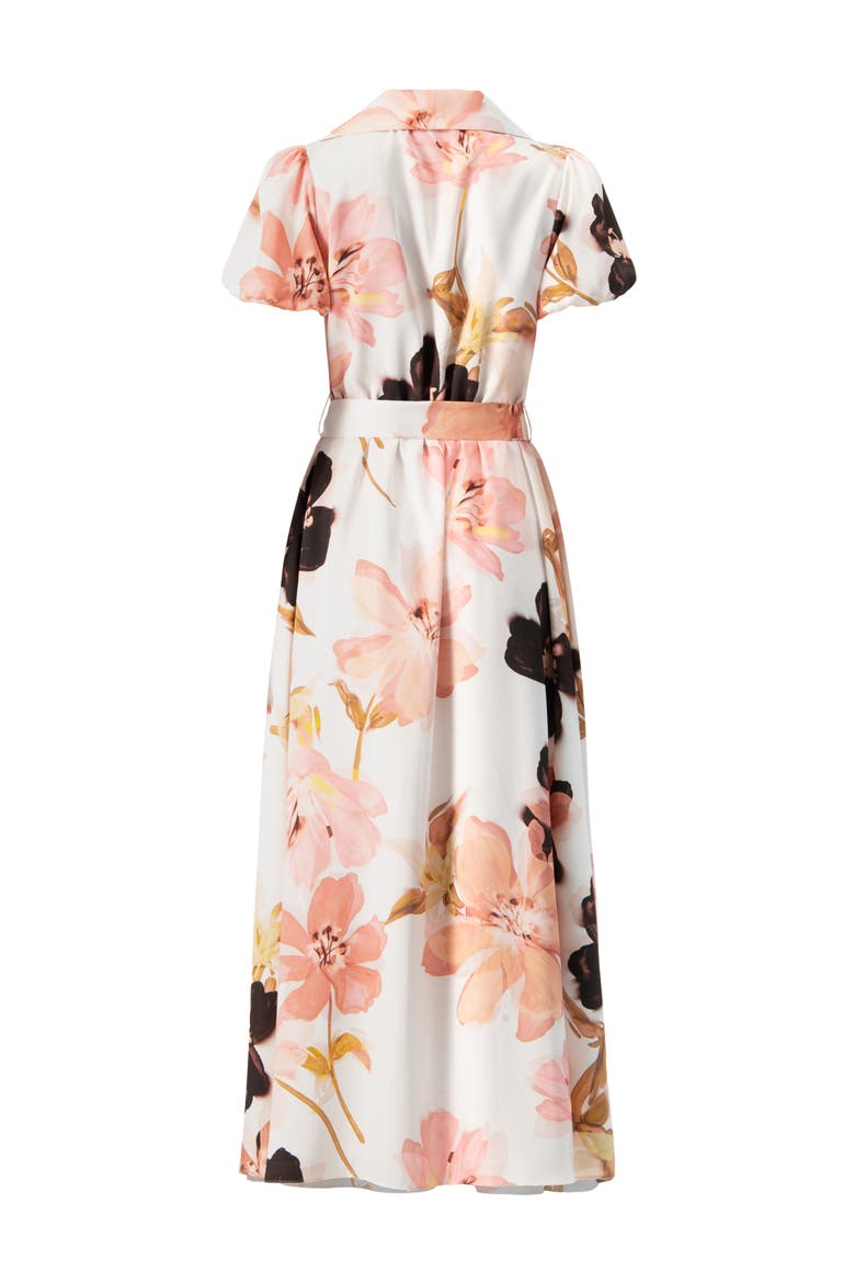 Short Sleeve V-Neck Collared Maxi Dress, Alternate, color, Multicolor