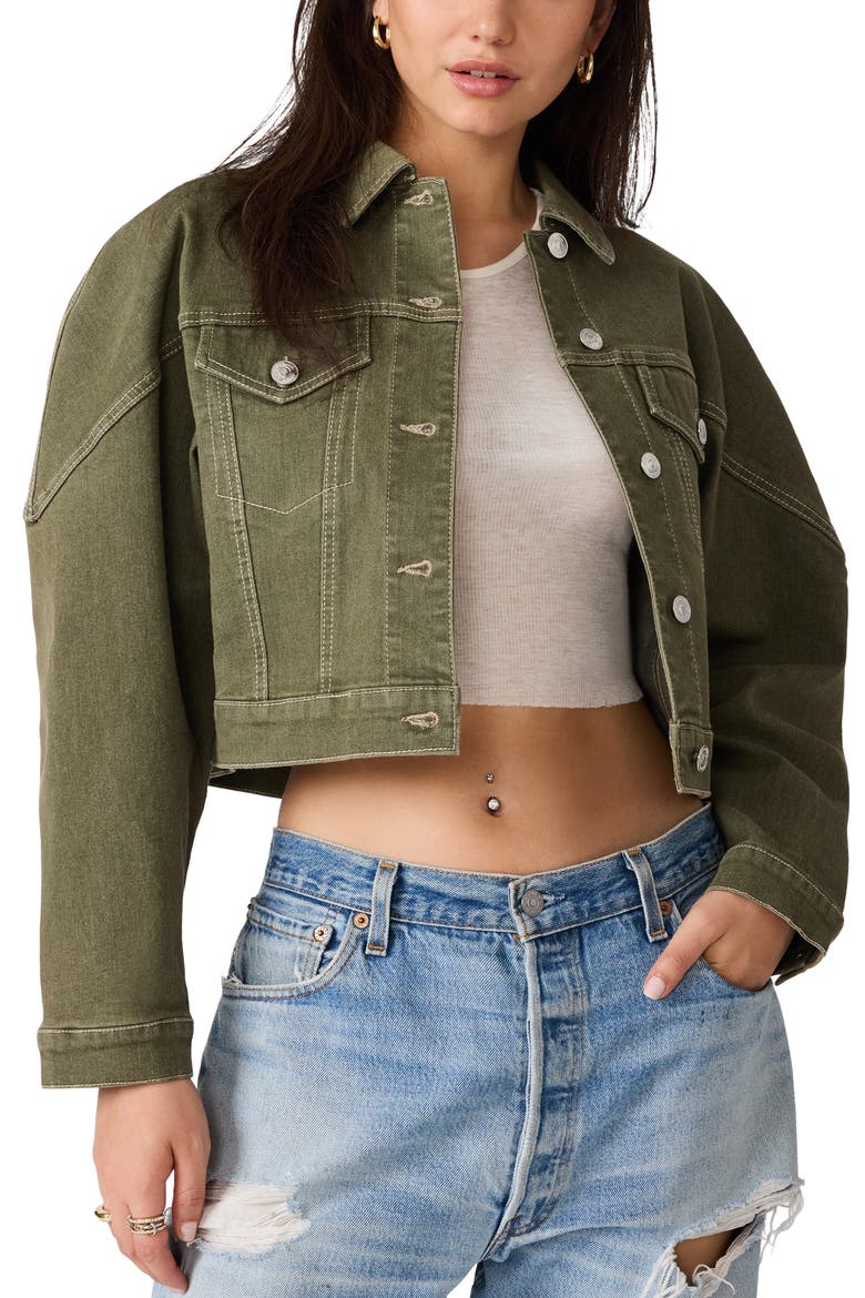 Covey Cropped Jacket, Main, color, MOUNTAIN GREEN