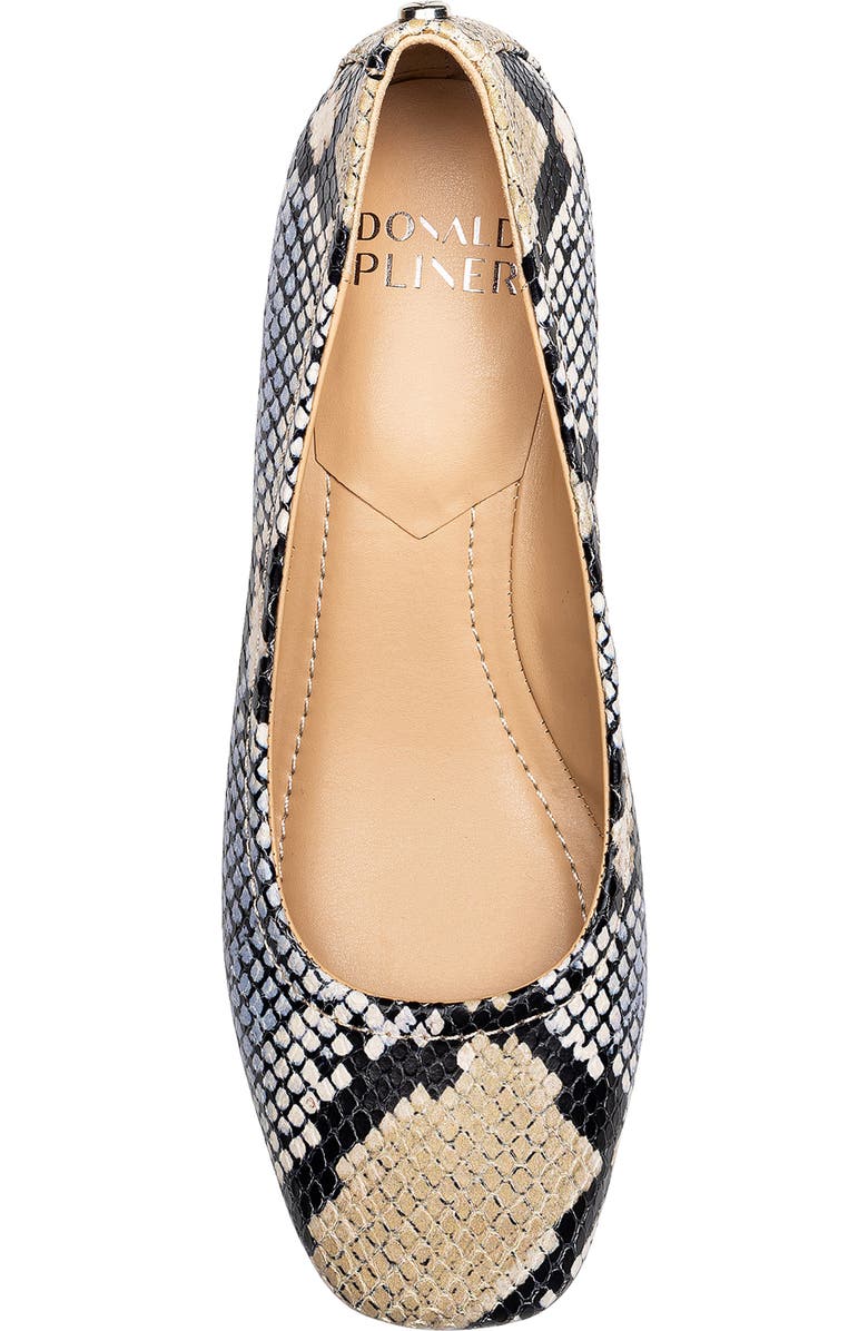 Donald Pliner Snakeskin Print Mid Heel Pump, Alternate, color,