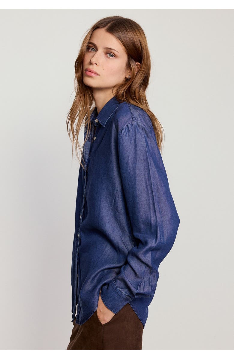The Shirt by Rochelle Behrens The Denim Shirt, Alternate, color, Dark Wash