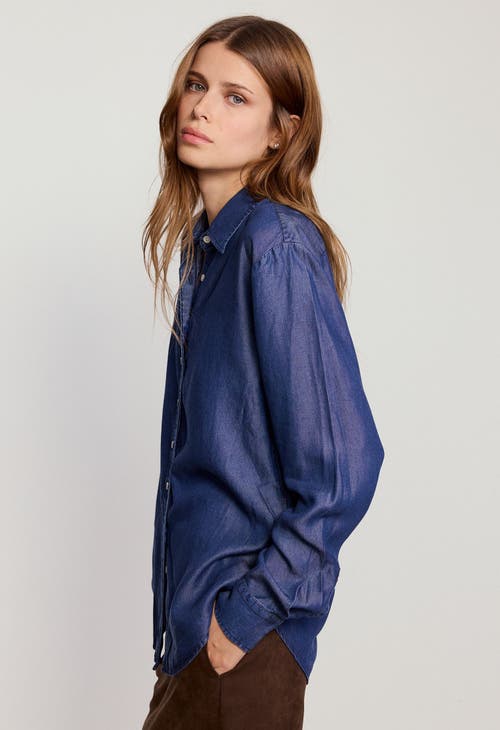 The Shirt By Rochelle Behrens The Denim Shirt In Blue