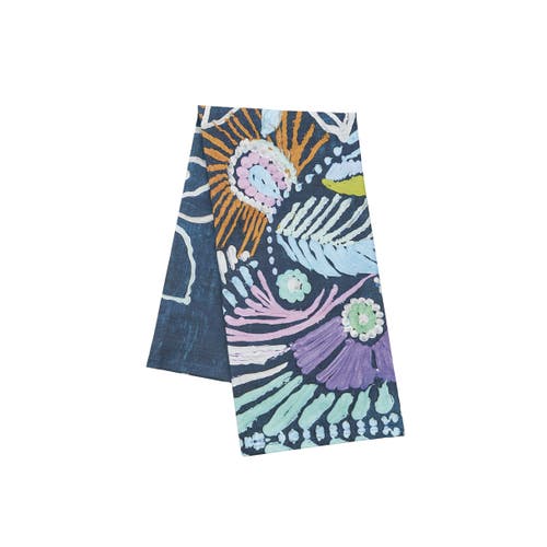 Carol & Frank Abstract Floral Cotton Kitchen Dishtowel In Multi