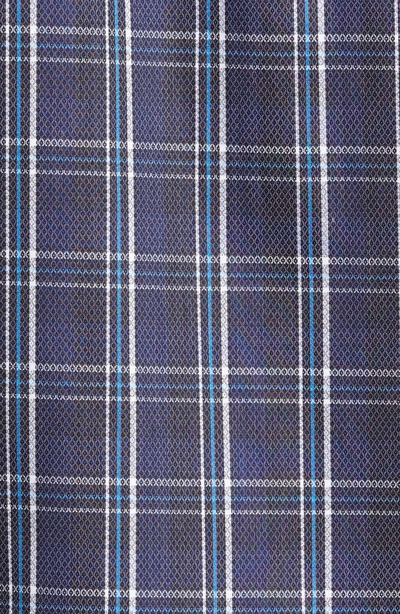 Bugatchi Trim Fit Diamond Weave Windowpane Sport Shirt, Alternate, color, 