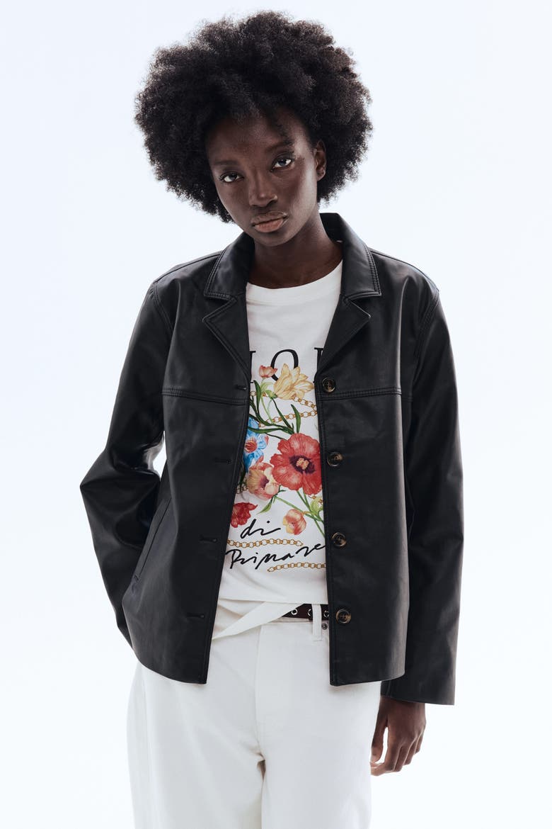 Coated Jacket, Alternate, color, Black