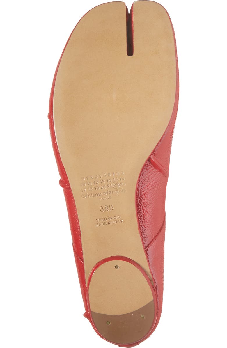 Maison Margiela Tabi Ballet Flat, Alternate, color, Red