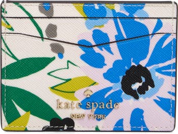 Kate Spade New York staci festival floral leather card case