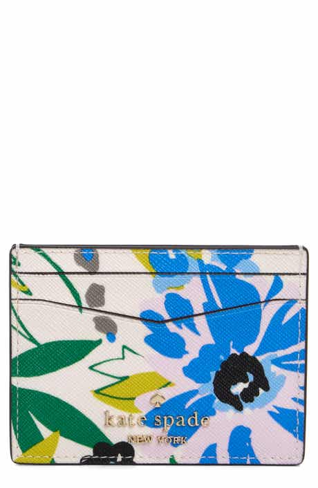 Kate Spade New York staci festival floral leather card case