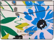 Kate Spade New York staci festival floral leather card case