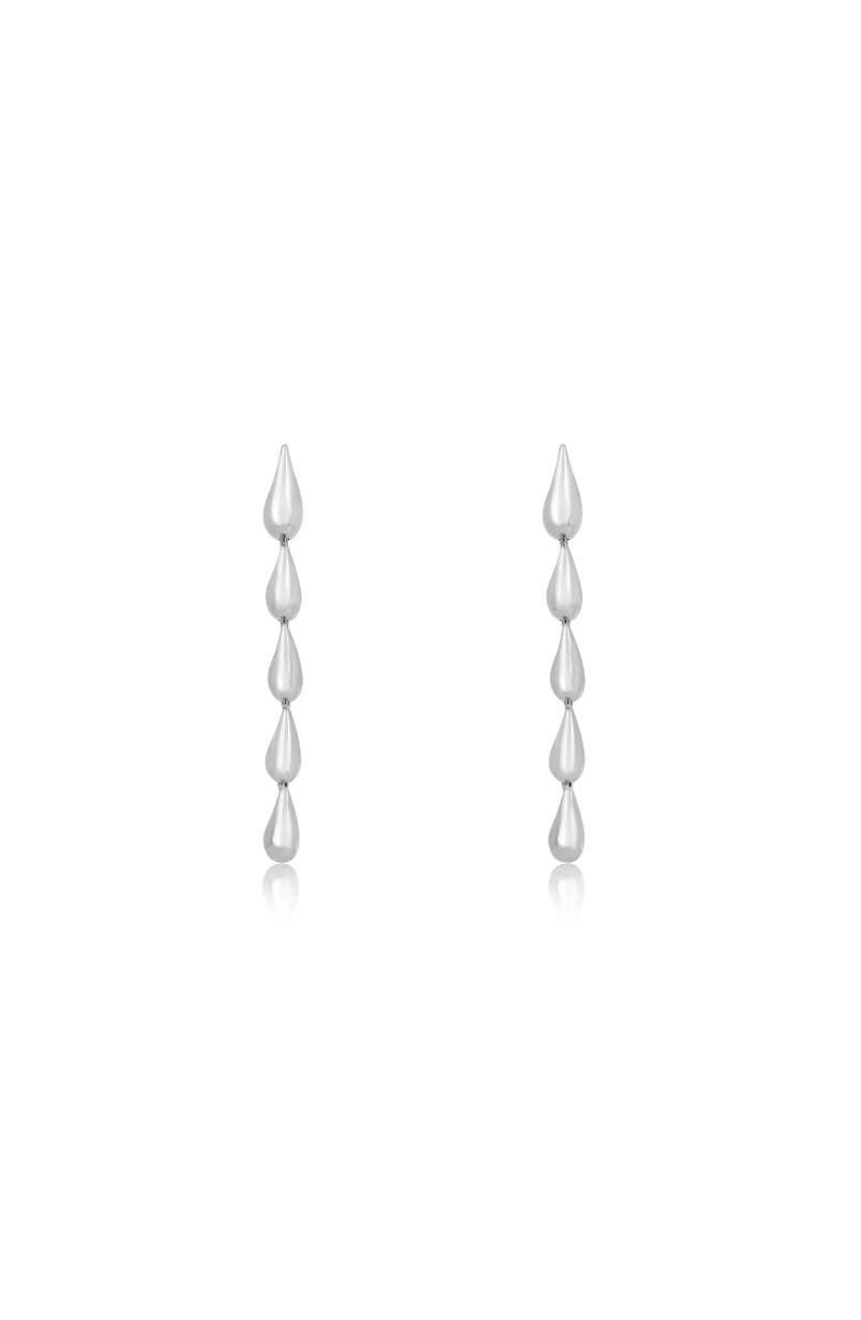 The Lovery Fine Jewelry Teardrop Dangle Earrings, Alternate, color, Sterling Silver