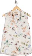 ELIE ELIE TAHARI Sleeveless Button-Up Top