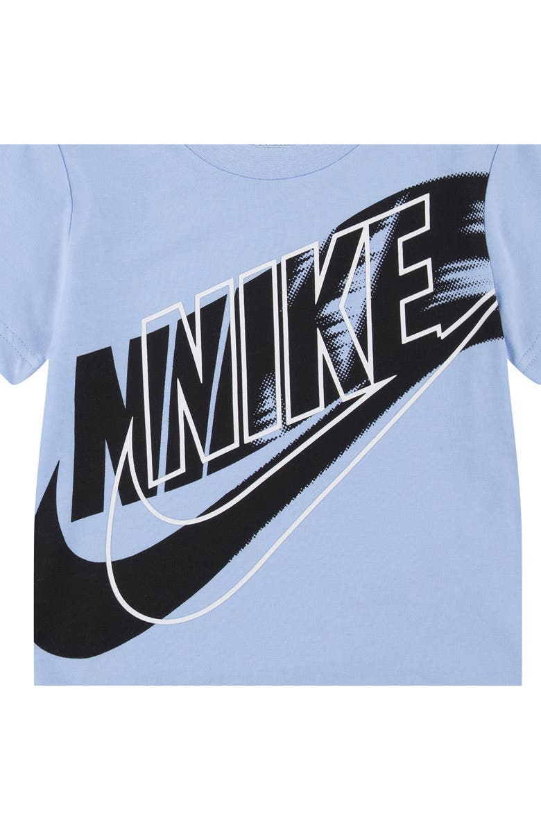 Nike Kids' On the Move Logo Graphic T-Shirt & Shorts Set, Alternate, color, Smoke Grey