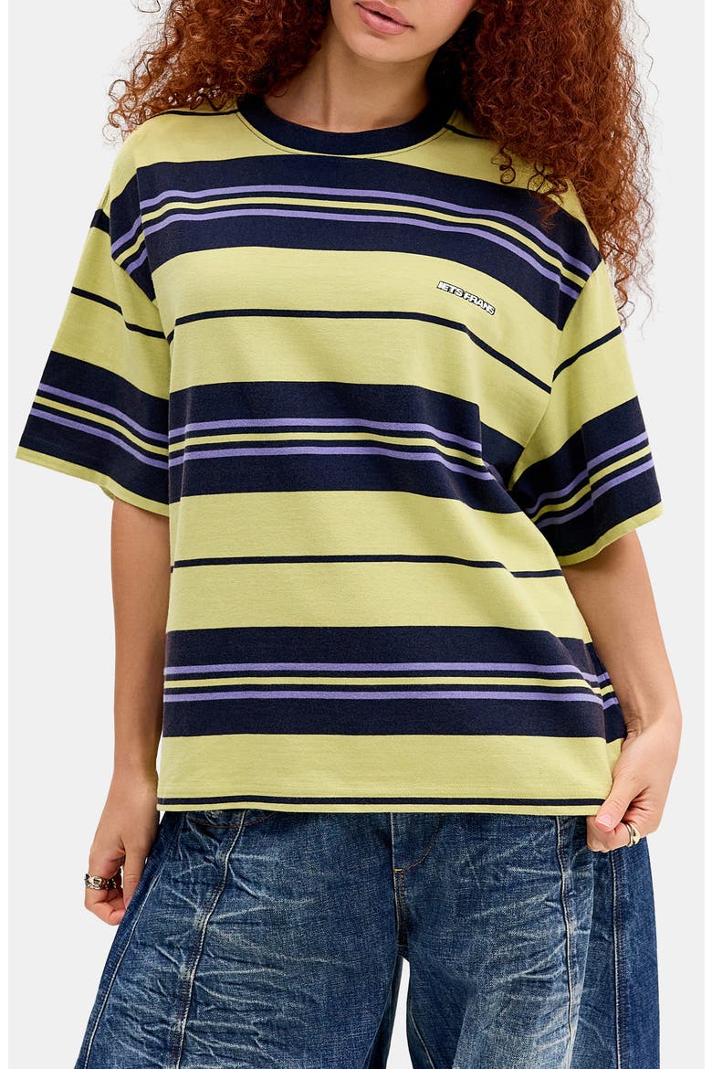 Striped T-Shirt, Main, color, GREEN