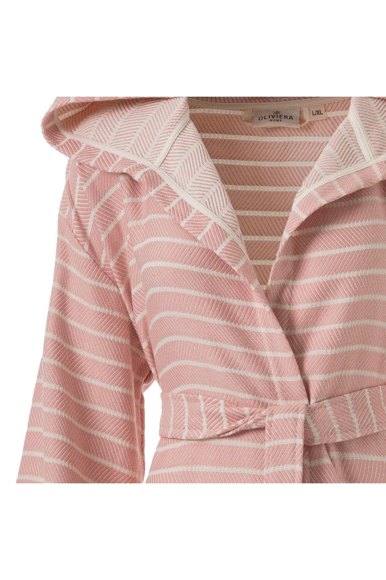 Cloud Soft Turkish Cotton Towel Robe, Alternate, color, Blush - L/XL