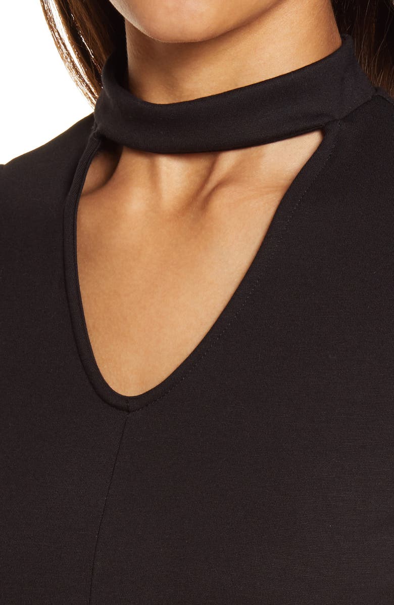 Halogen<sup>®</sup> Cutout Mock Neck Top, Alternate, color,