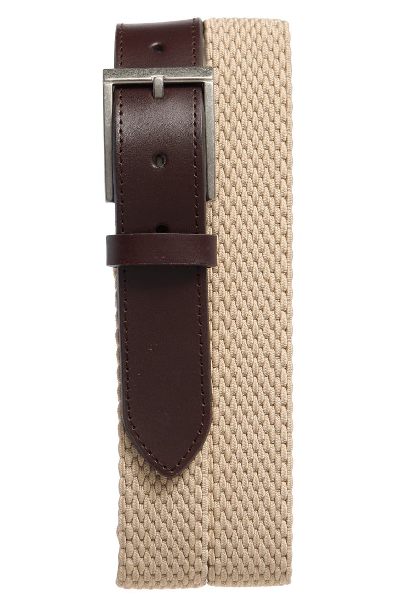 Tommy Bahama Stretch Webbed Belt, Main, color, Khaki
